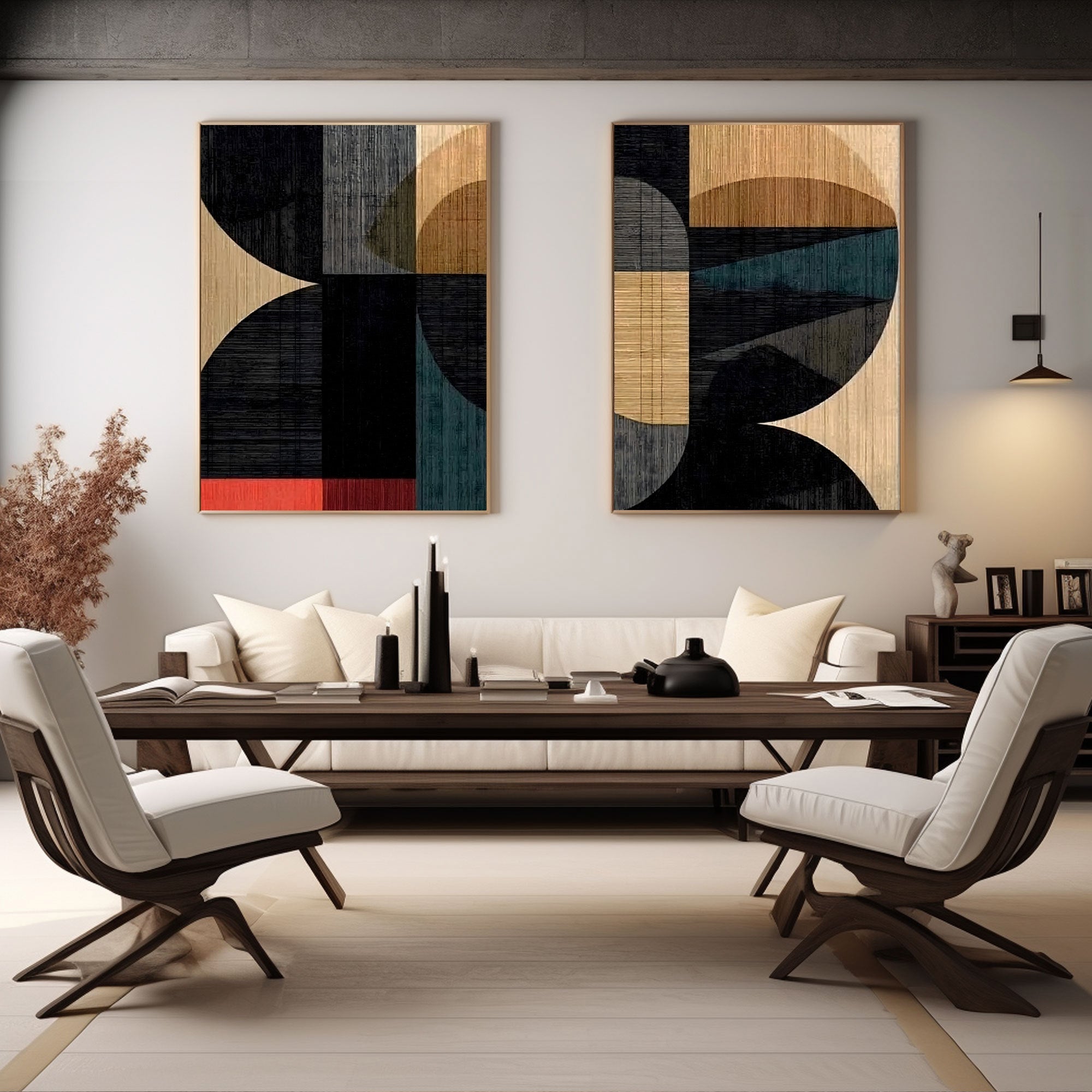 Abstract Painting Set Of 2 #RAB434