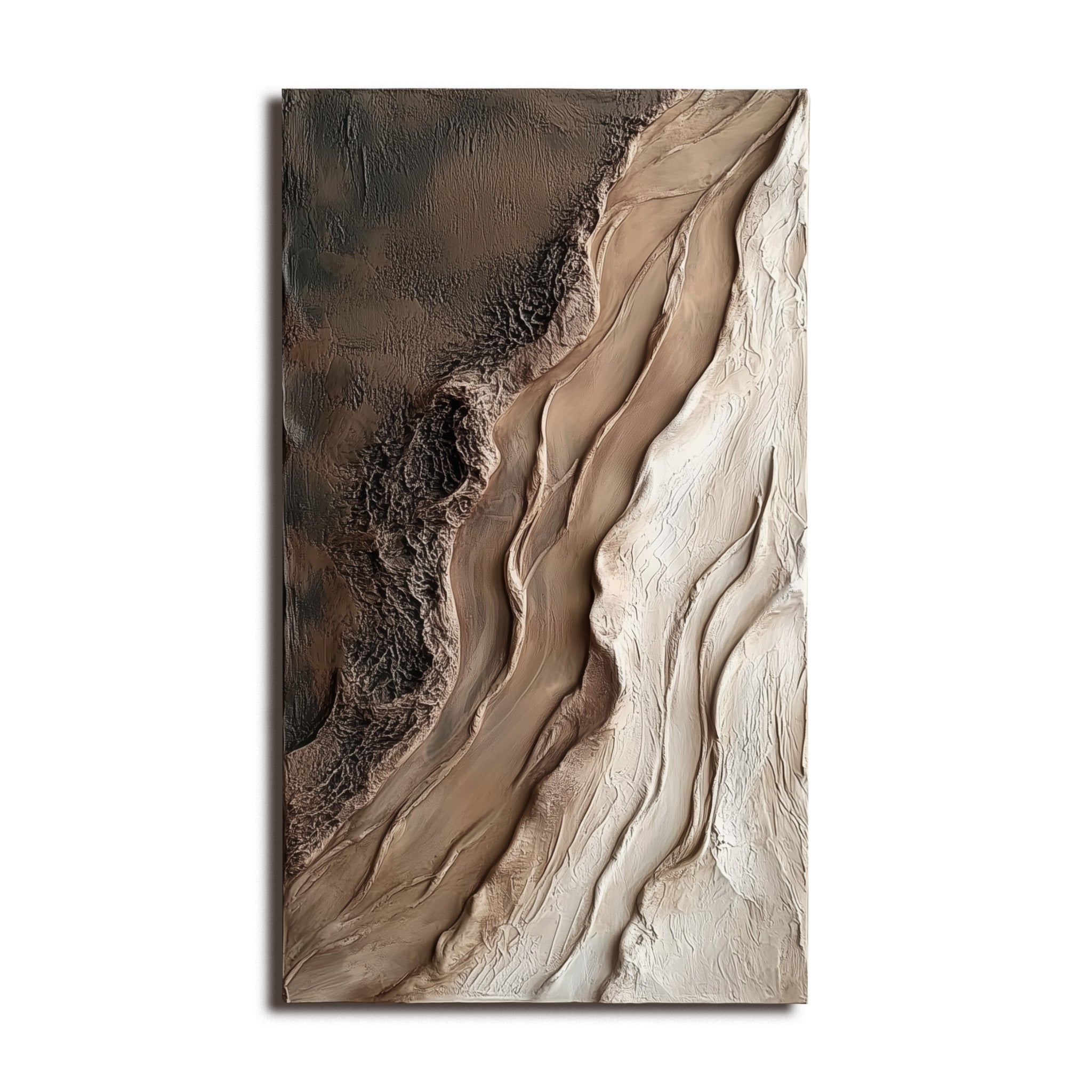 Desert Flow — Earthy Textured Organic Wall Art