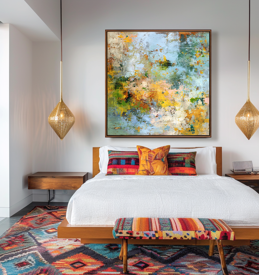 Abstract Colorful Art – Modern Vibrant Painting