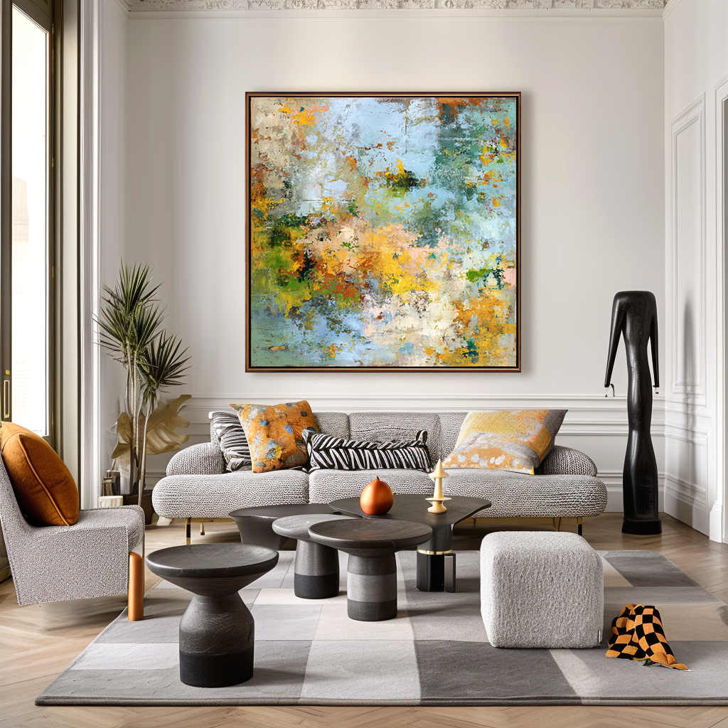 Abstract Colorful Art – Modern Vibrant Painting