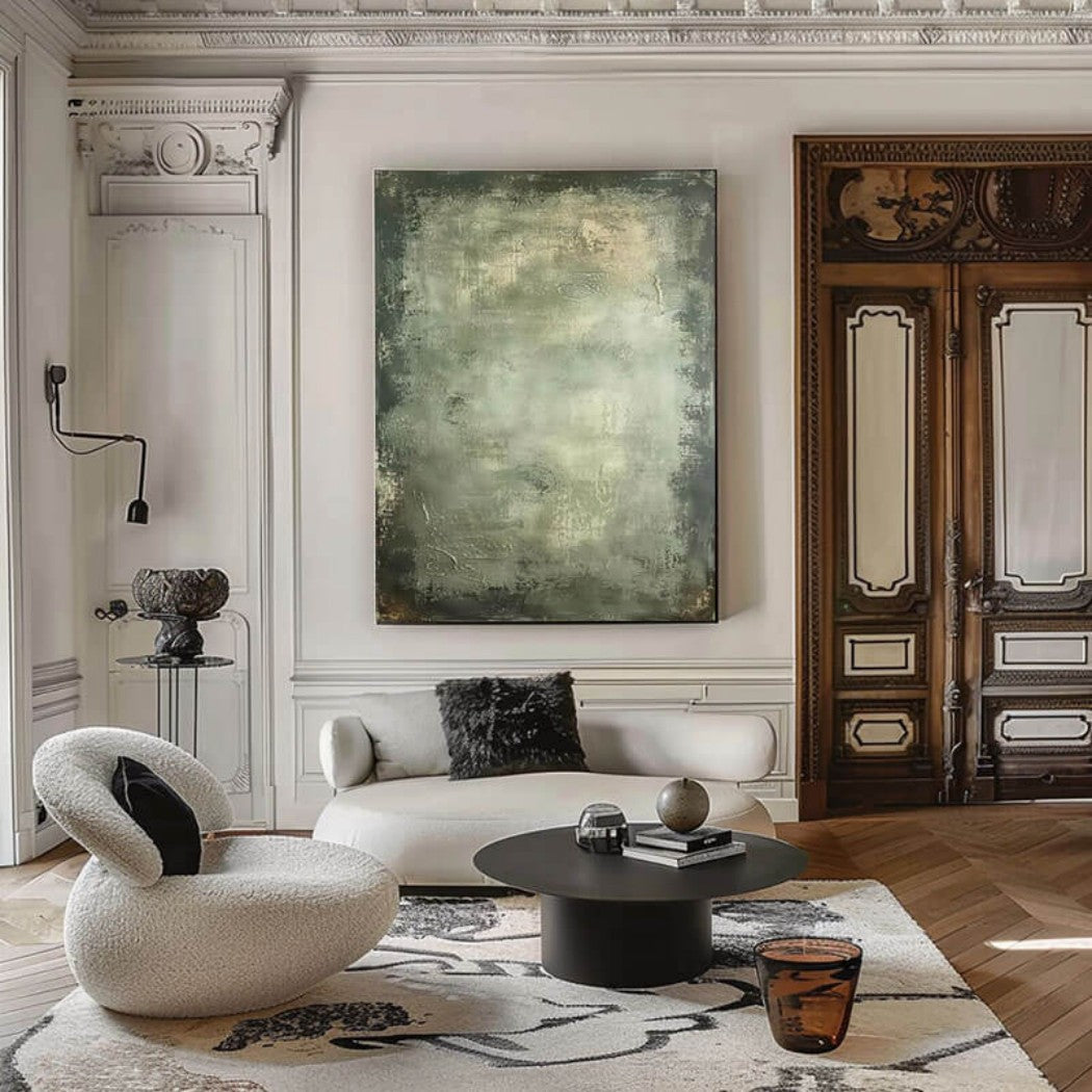 Oversized Abstract Textured Oil Painting #MOA345