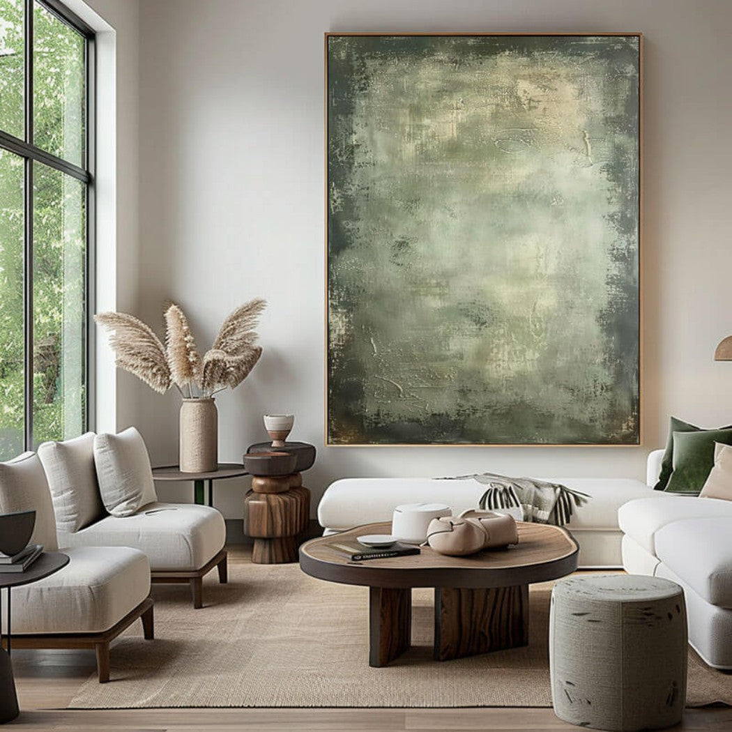 Oversized Abstract Textured Oil Painting #MOA345