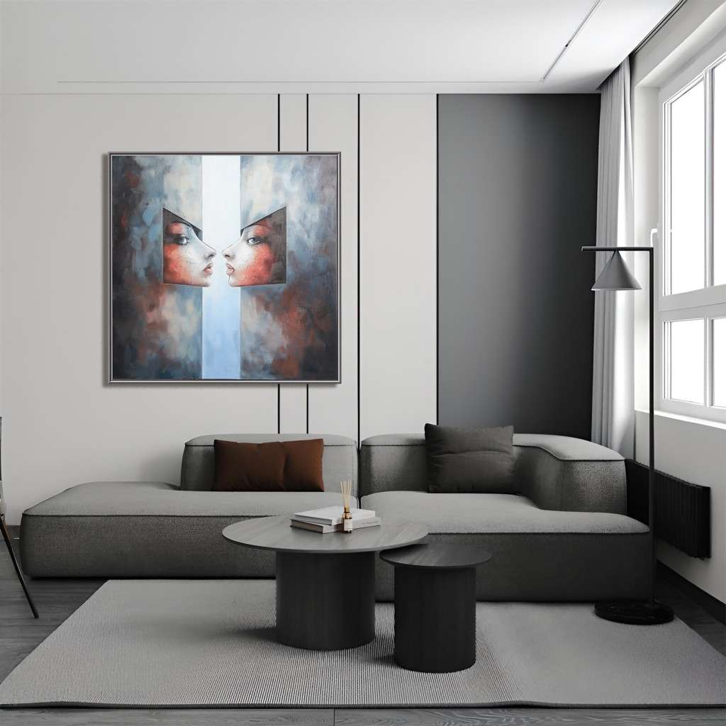 Original Abstract Figurative Oil Painting on Canvas #MOA0070