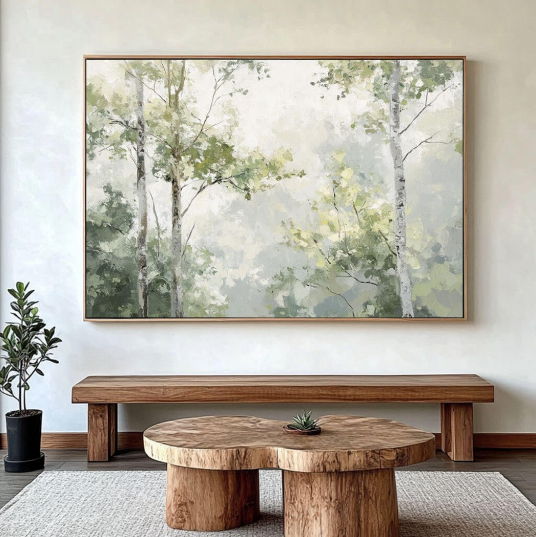 Abstract Forest Oil Painting #MAF956