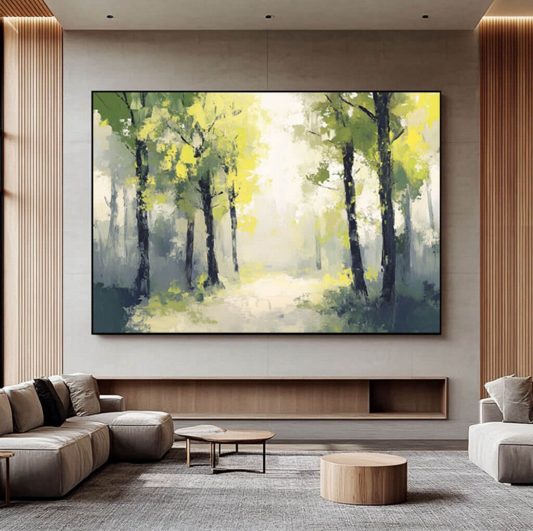 Abstract Forest Oil Painting #MAF155