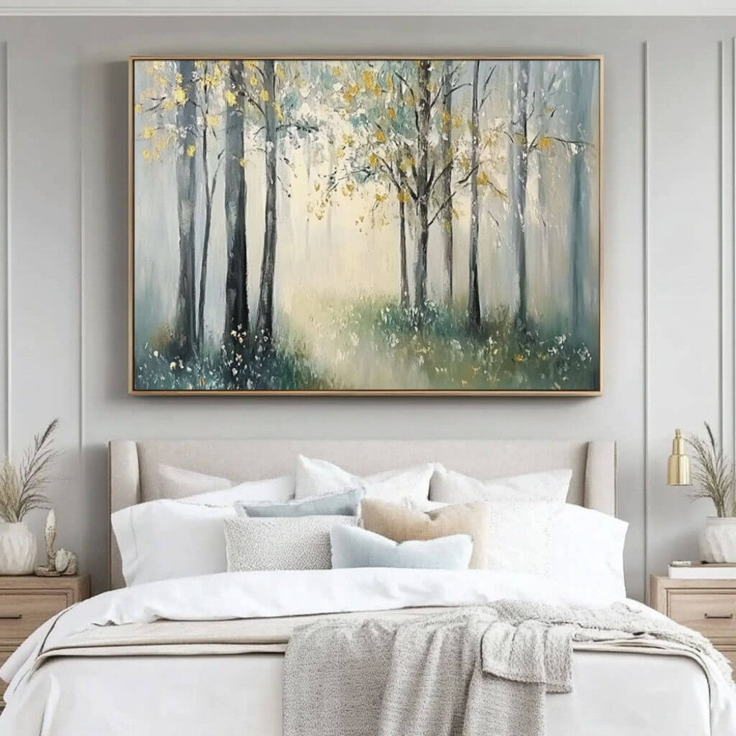 Abstract Forest Landscape Oil Painting #MAF106