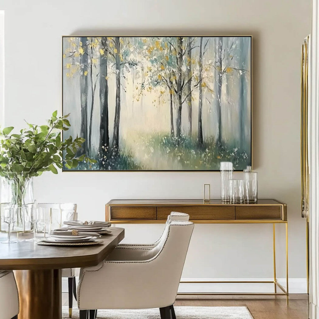 Abstract Forest Landscape Oil Painting #MAF106