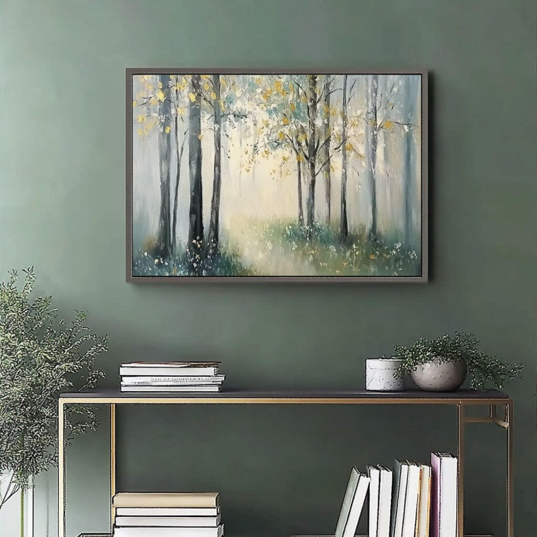 Abstract Forest Landscape Oil Painting #MAF106