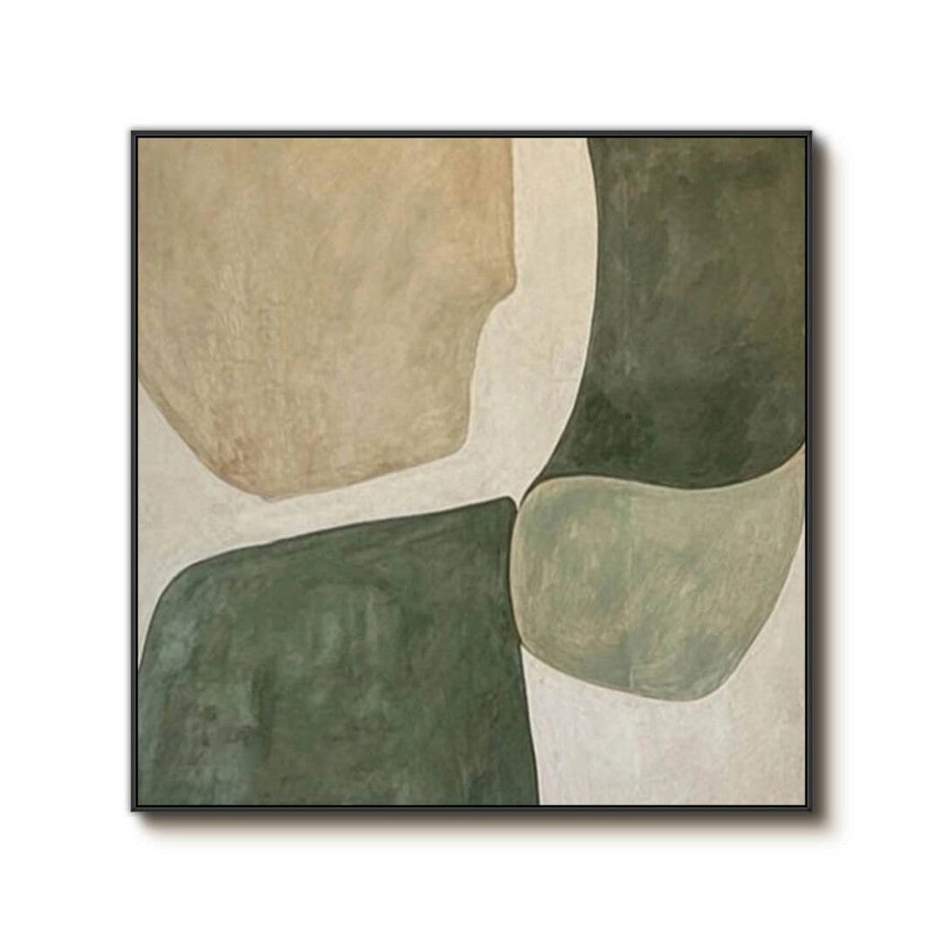 Abstract Organic Shapes Oil Painting #MAO627