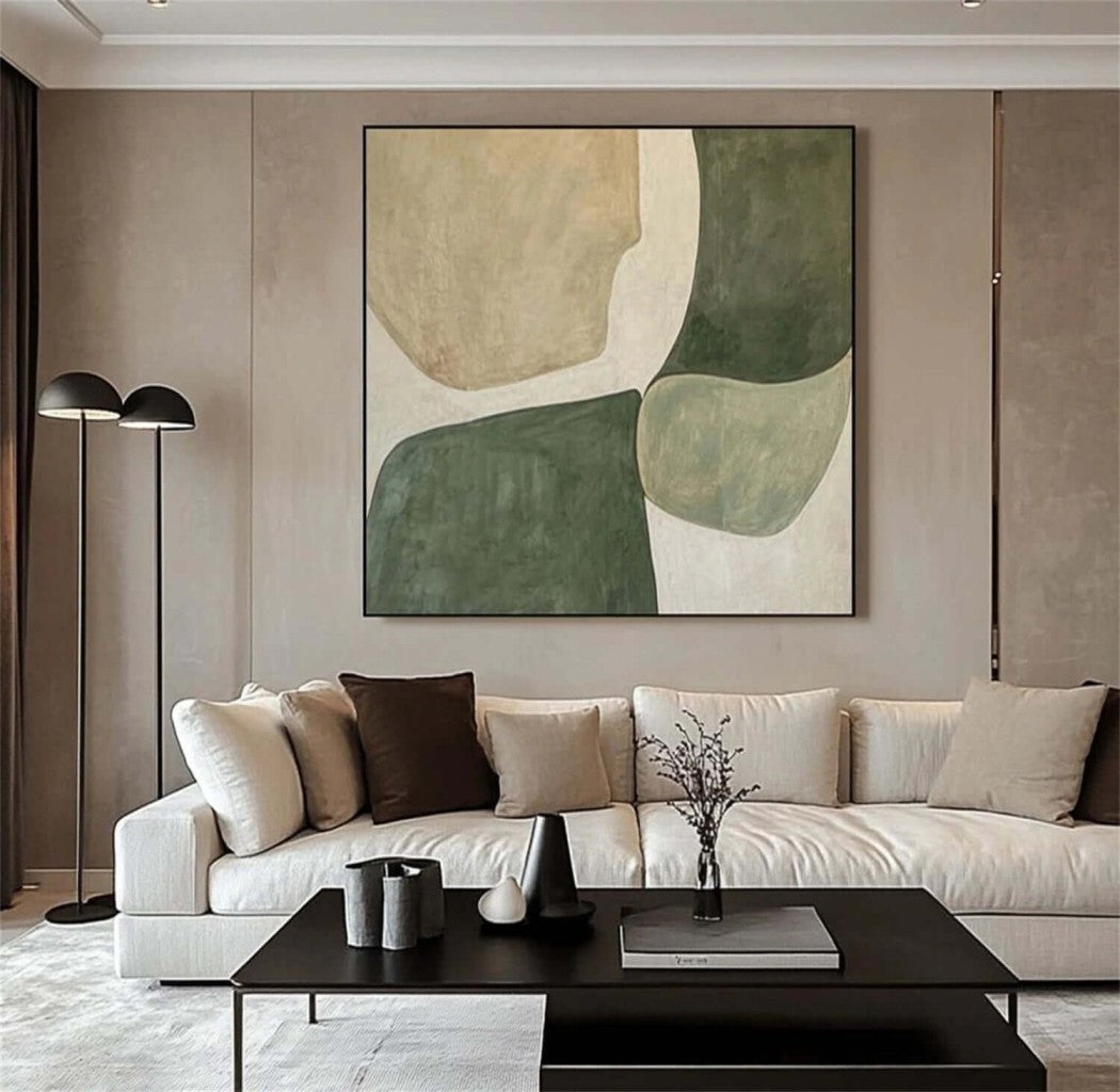 Abstract Organic Shapes Oil Painting #MAO627