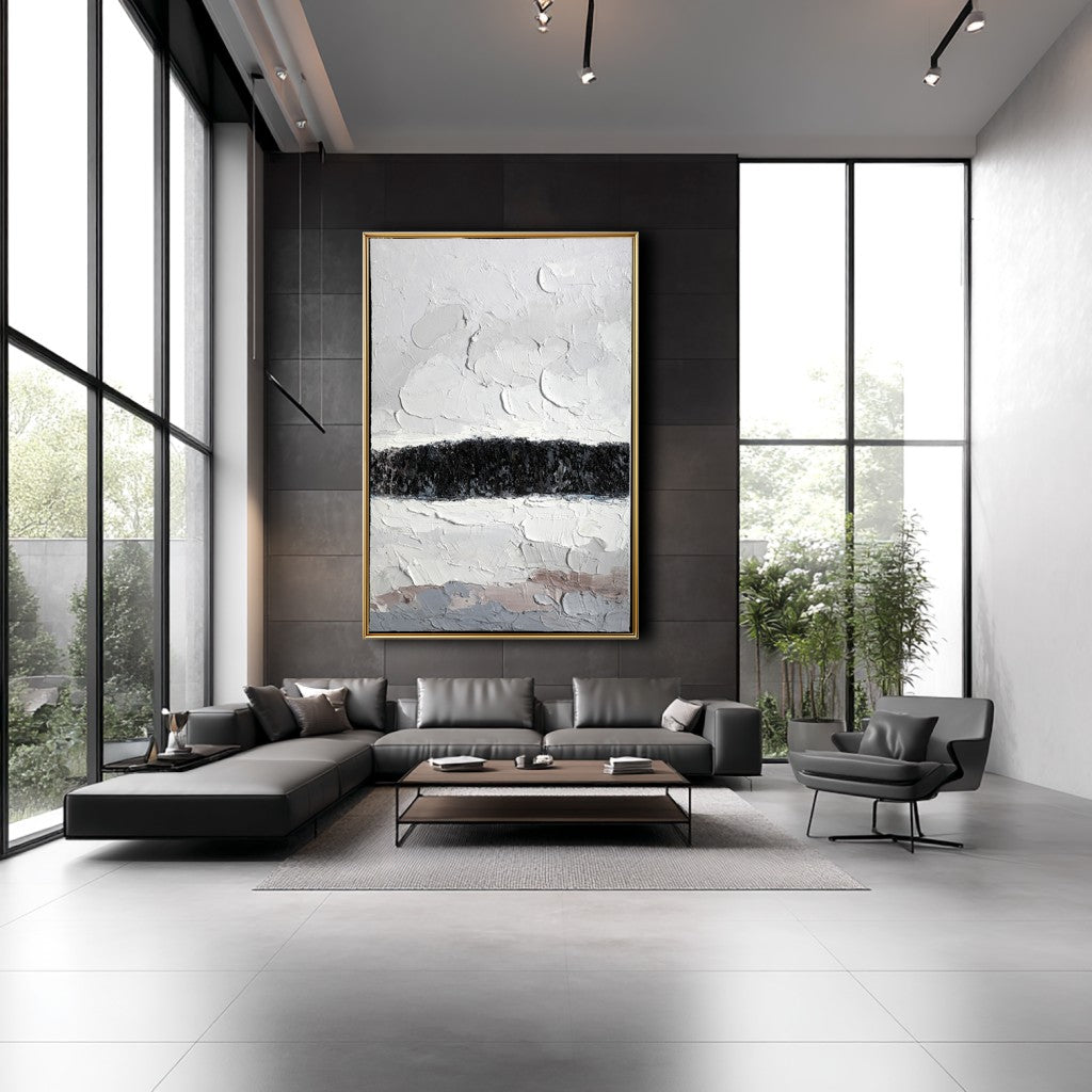 Oversized Abstract Textured Oil Painting #MOA0090