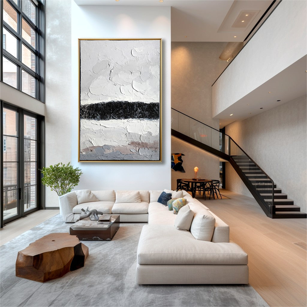 Oversized Abstract Textured Oil Painting #MOA0090