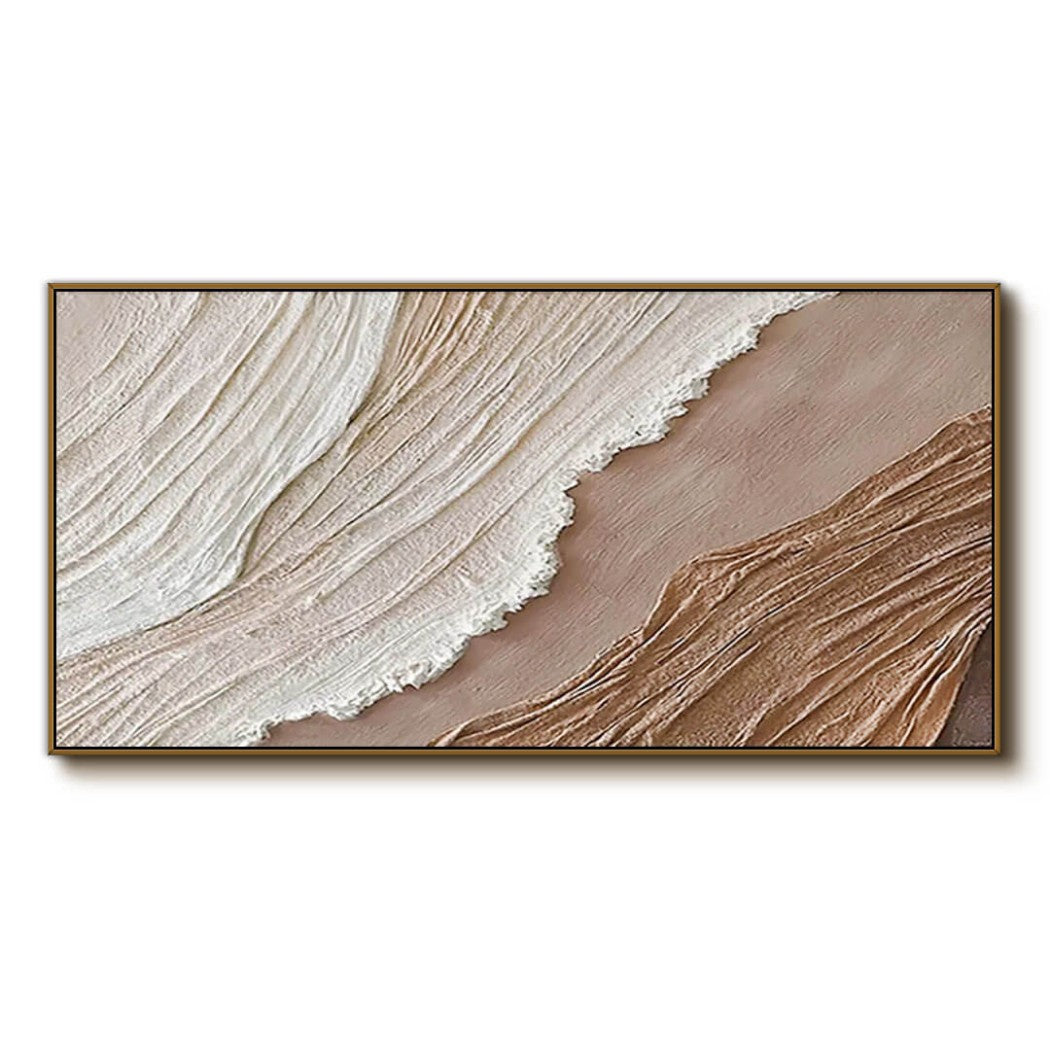 Abstract Textured Minimalist Seascape Oil Painting #MAT131