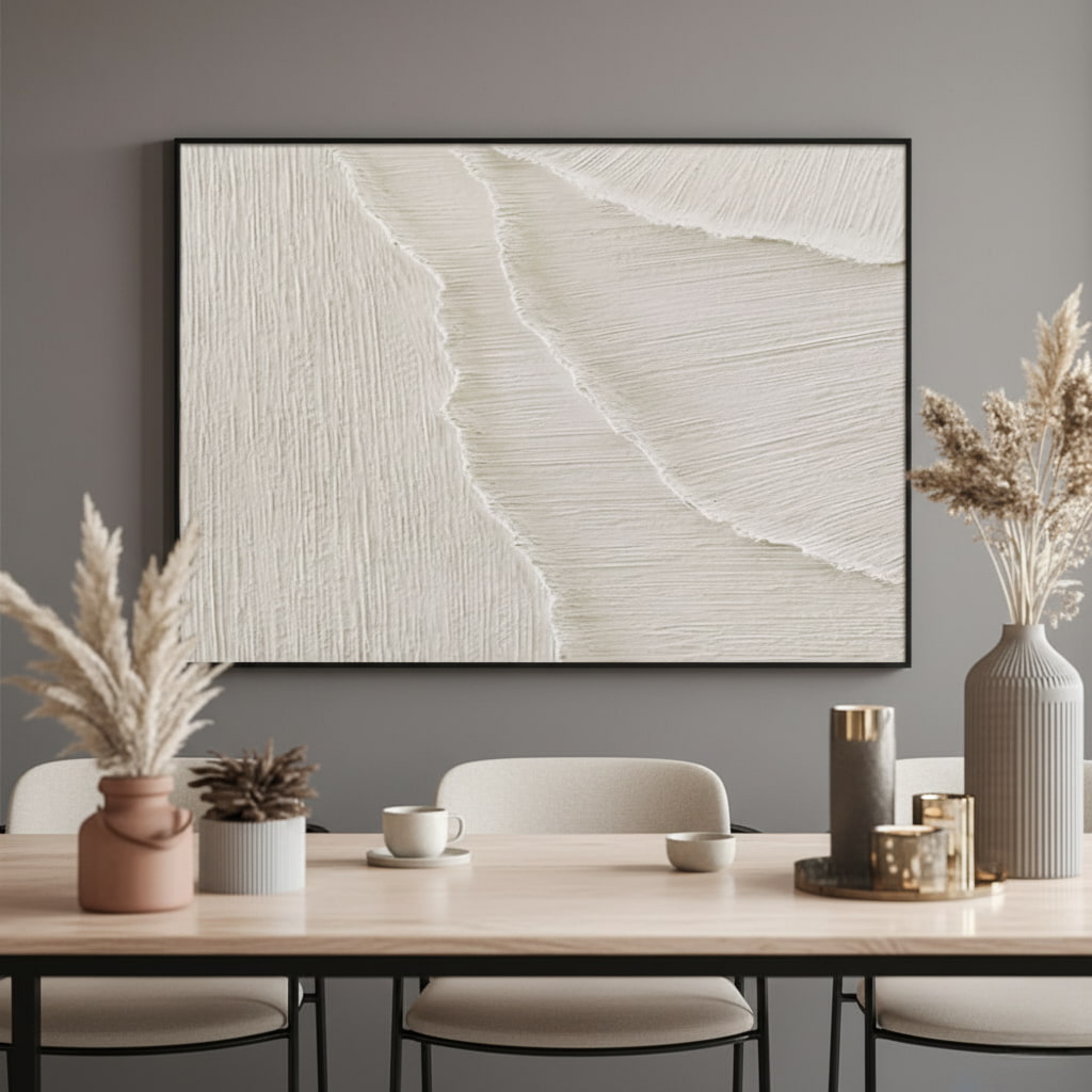 Abstract Textured Minimalist Oil Painting #MAT236