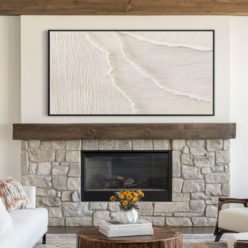 Abstract Textured Minimalist Oil Painting #MAT543