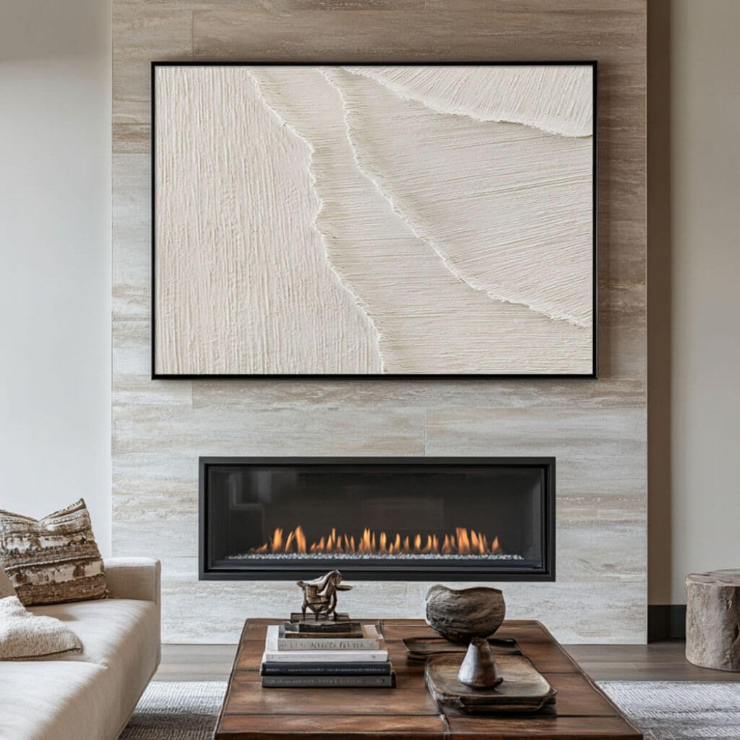 Abstract Textured Minimalist Oil Painting #MAT236