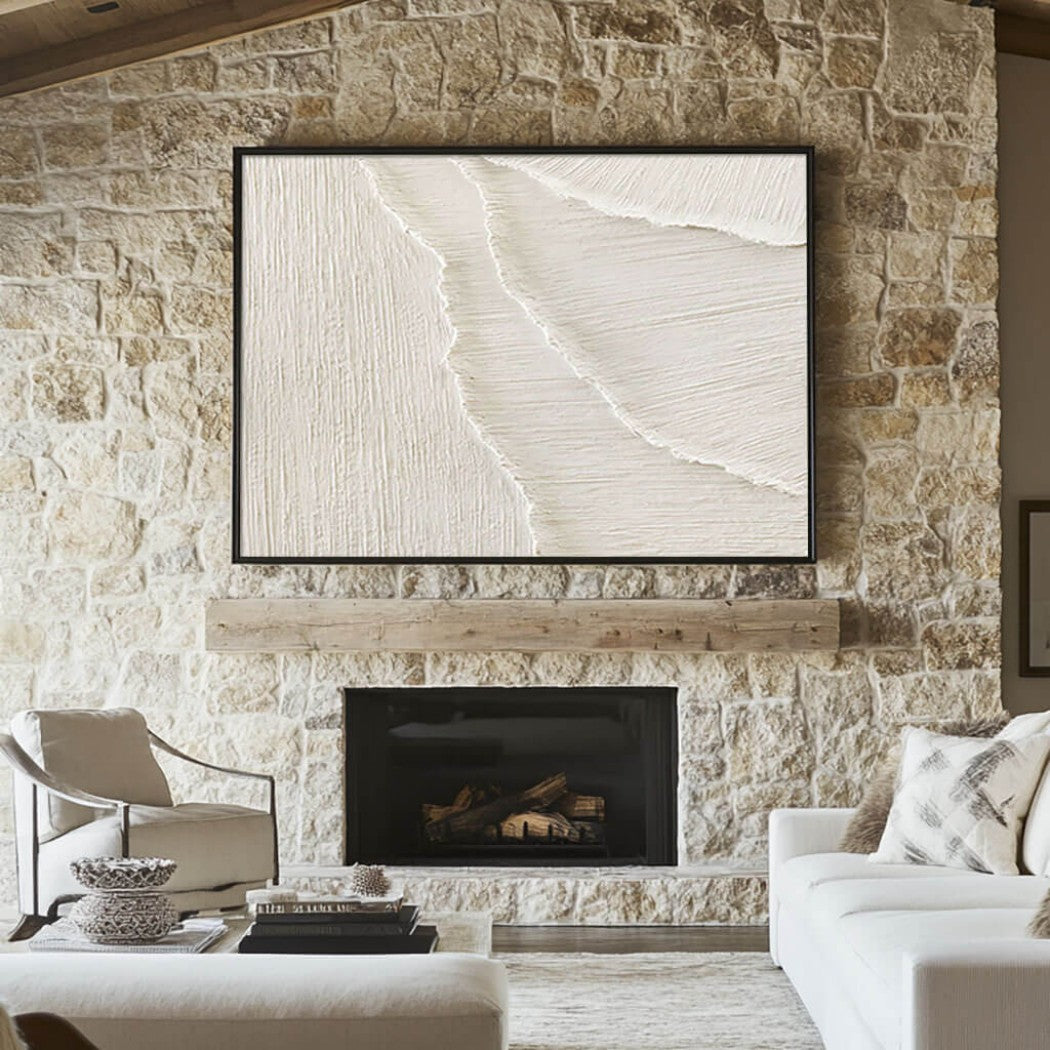 Abstract Textured Minimalist Oil Painting #MAT236