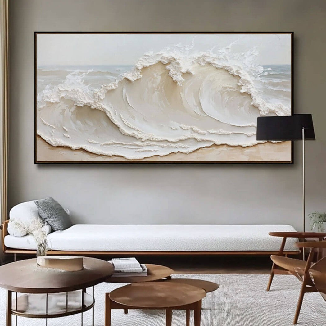 Oversized Abstract Wave Oil Painting #MOA139