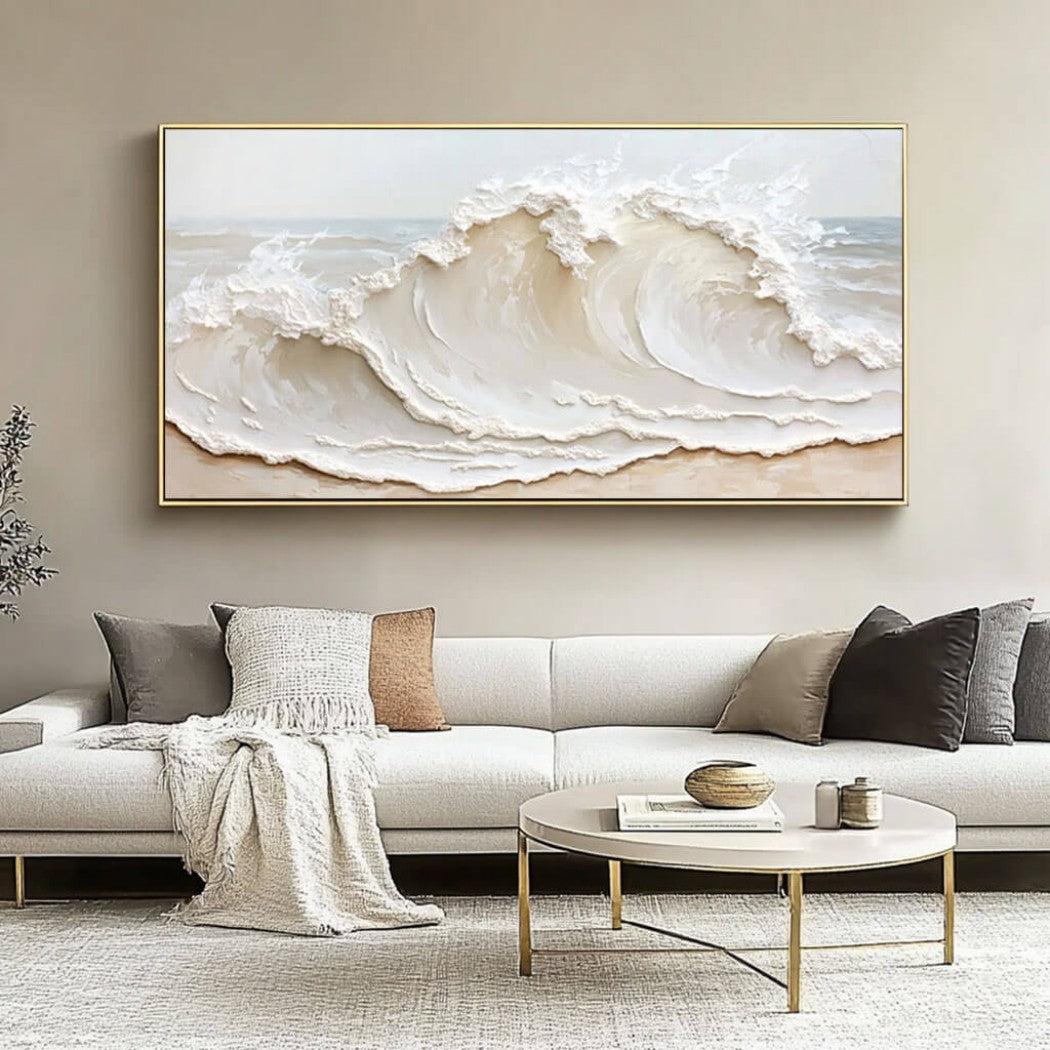 Oversized Abstract Wave Oil Painting #MOA139