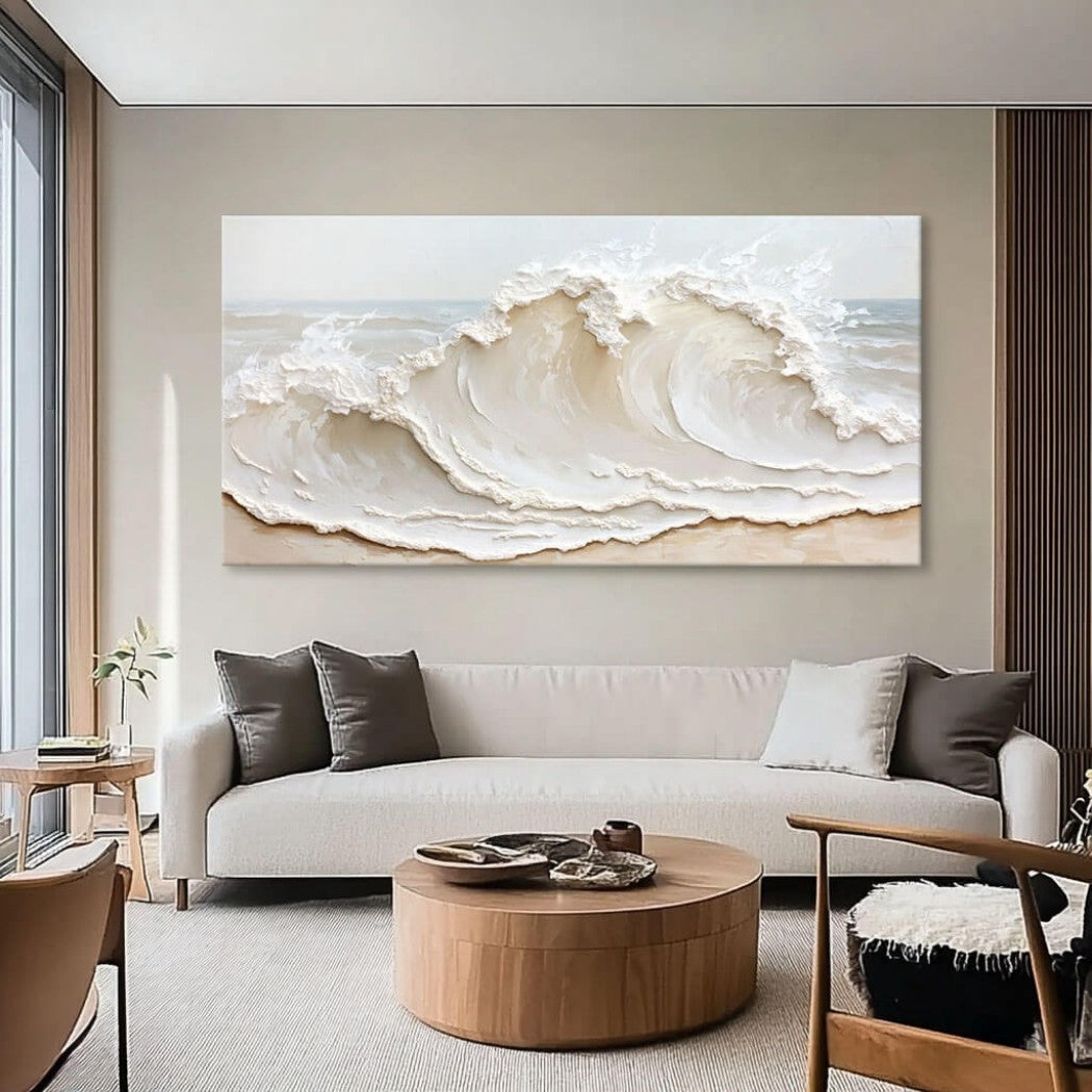 Oversized Abstract Wave Oil Painting #MOA139