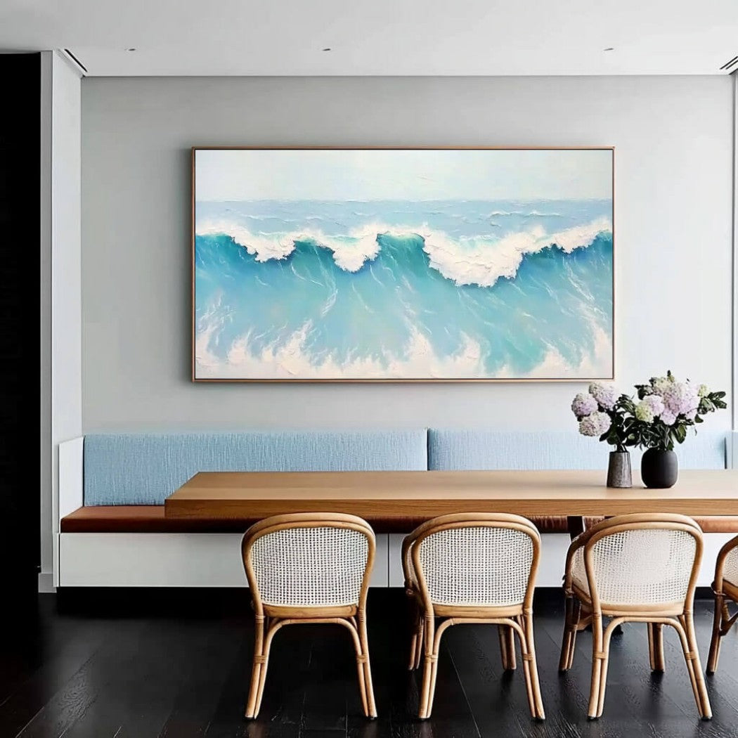 Oversized Abstract Wave Oil Painting #MOA501