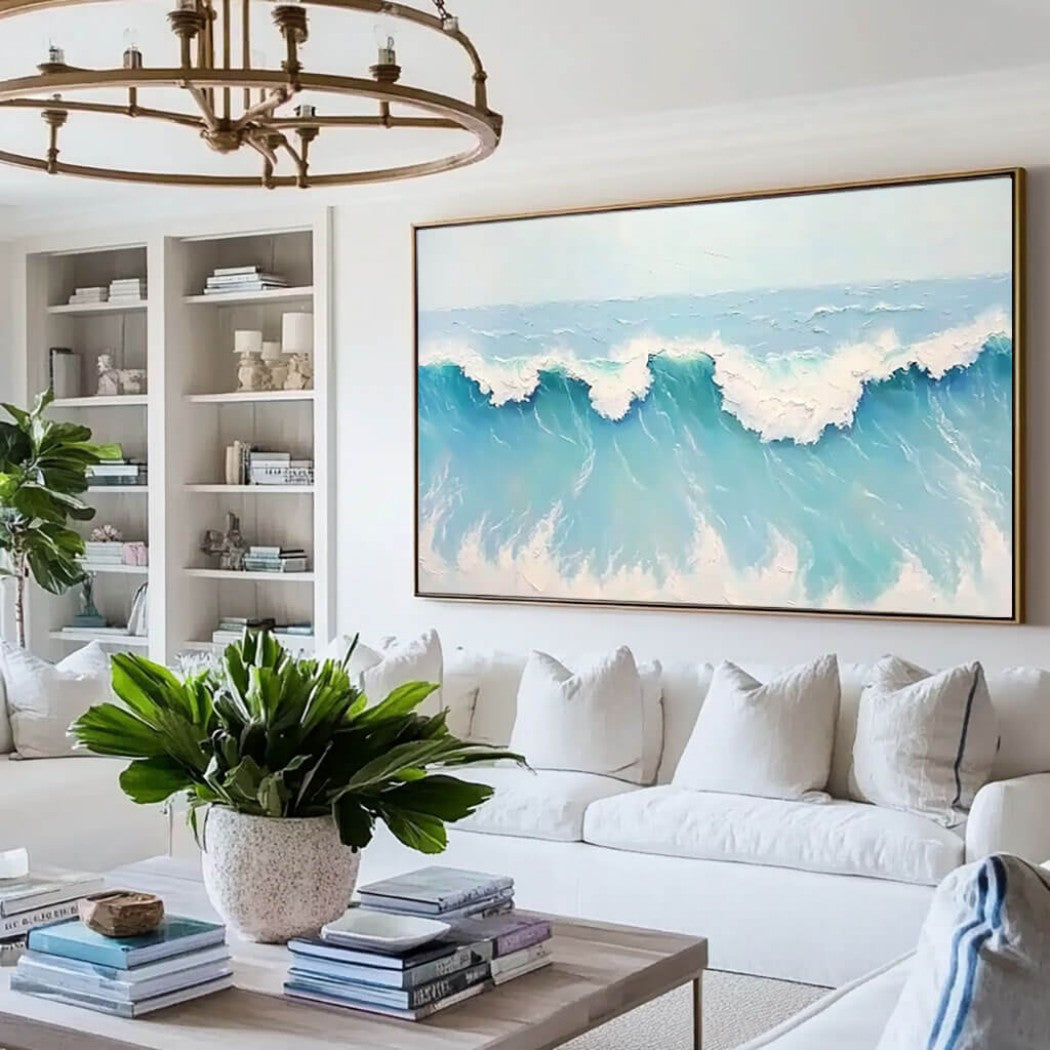Oversized Abstract Wave Oil Painting #MOA501