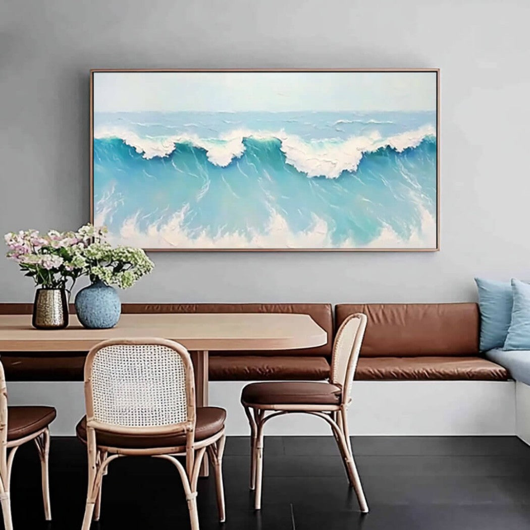 Oversized Abstract Wave Oil Painting #MOA501