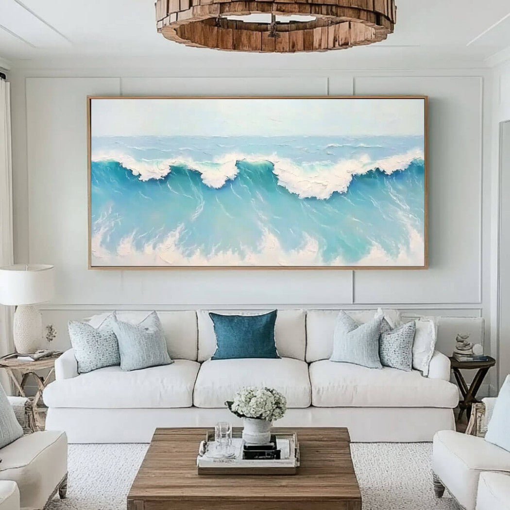 Oversized Abstract Wave Oil Painting #MOA501