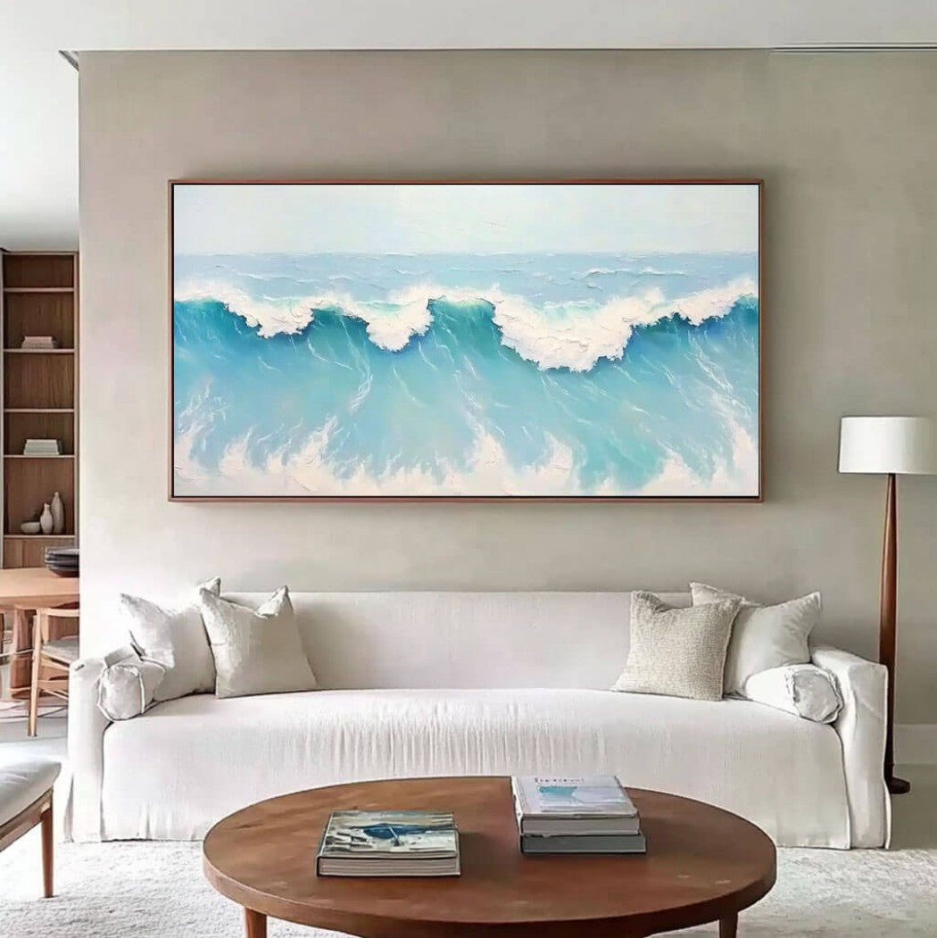 Oversized Abstract Wave Oil Painting #MOA501