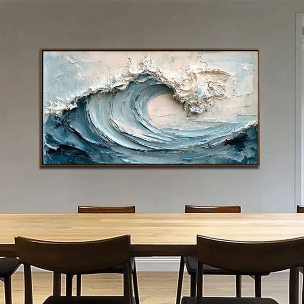 Oversized Abstract Wave Oil Painting #MOA151