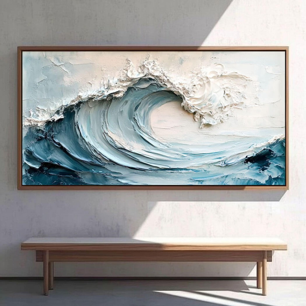 Oversized Abstract Wave Oil Painting #MOA151