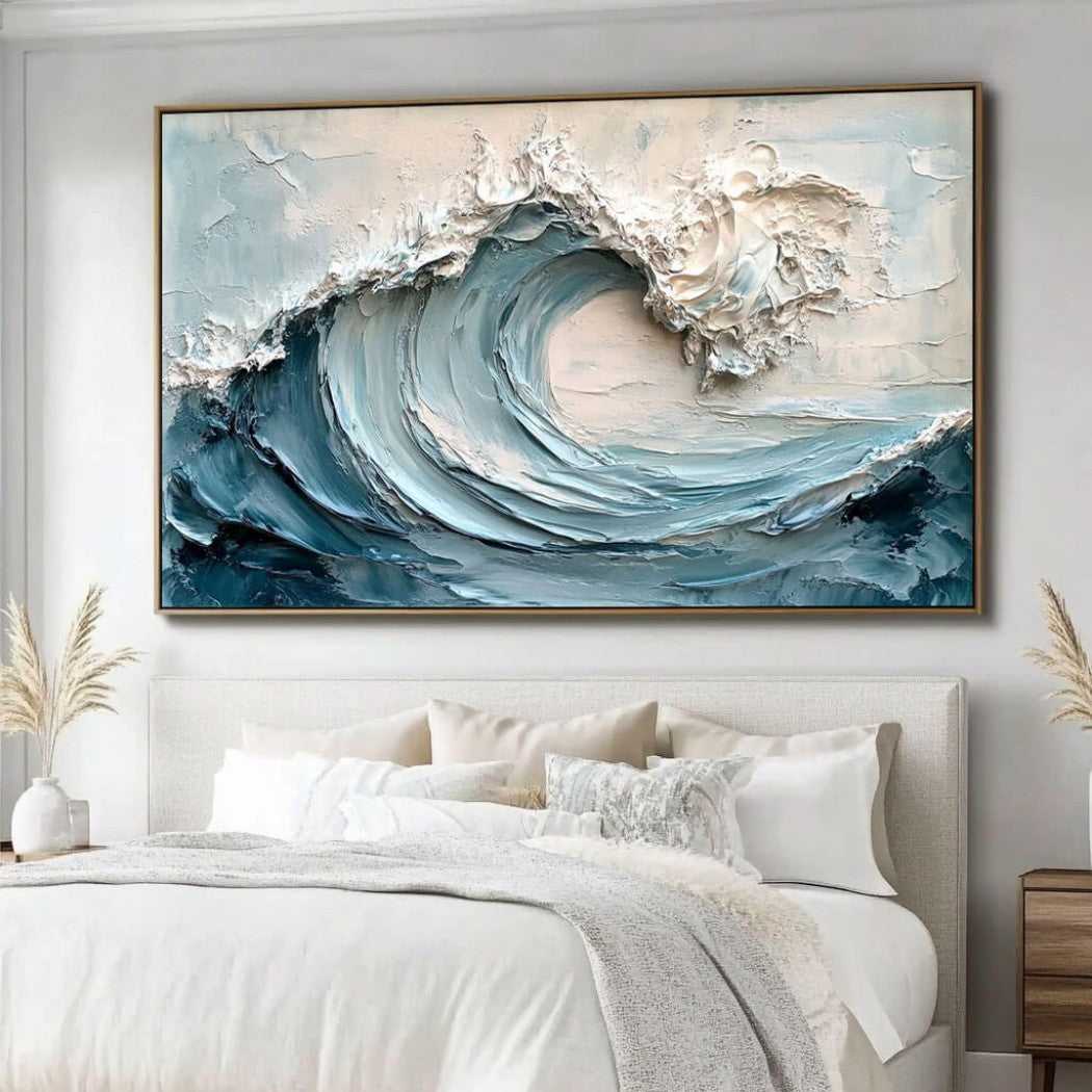 Oversized Abstract Wave Oil Painting #MOA151