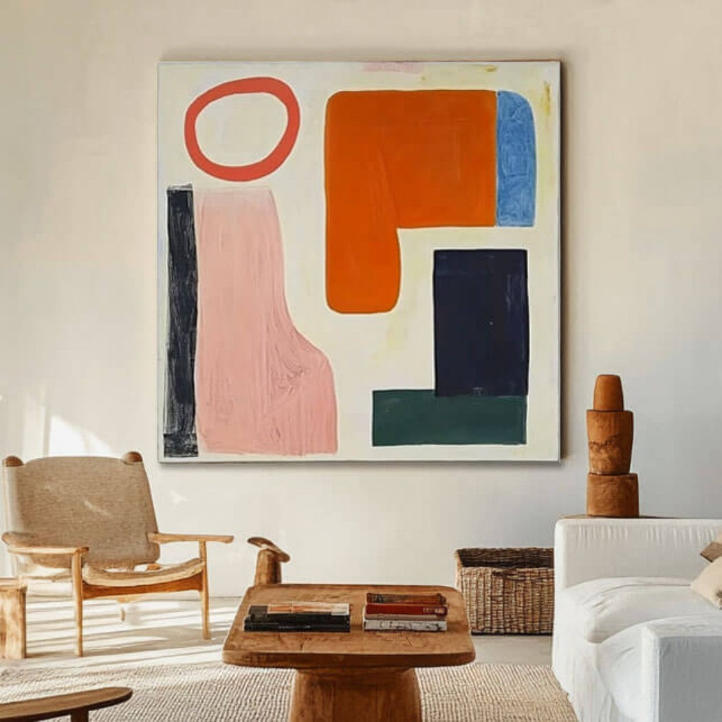 Colorful Abstract Expressionist Oil Painting ii #MCA949