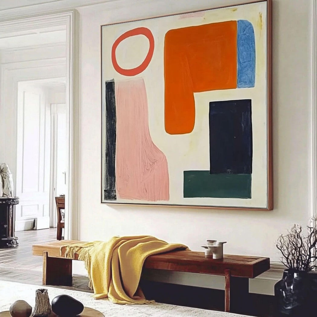 Colorful Abstract Expressionist Oil Painting ii #MCA949