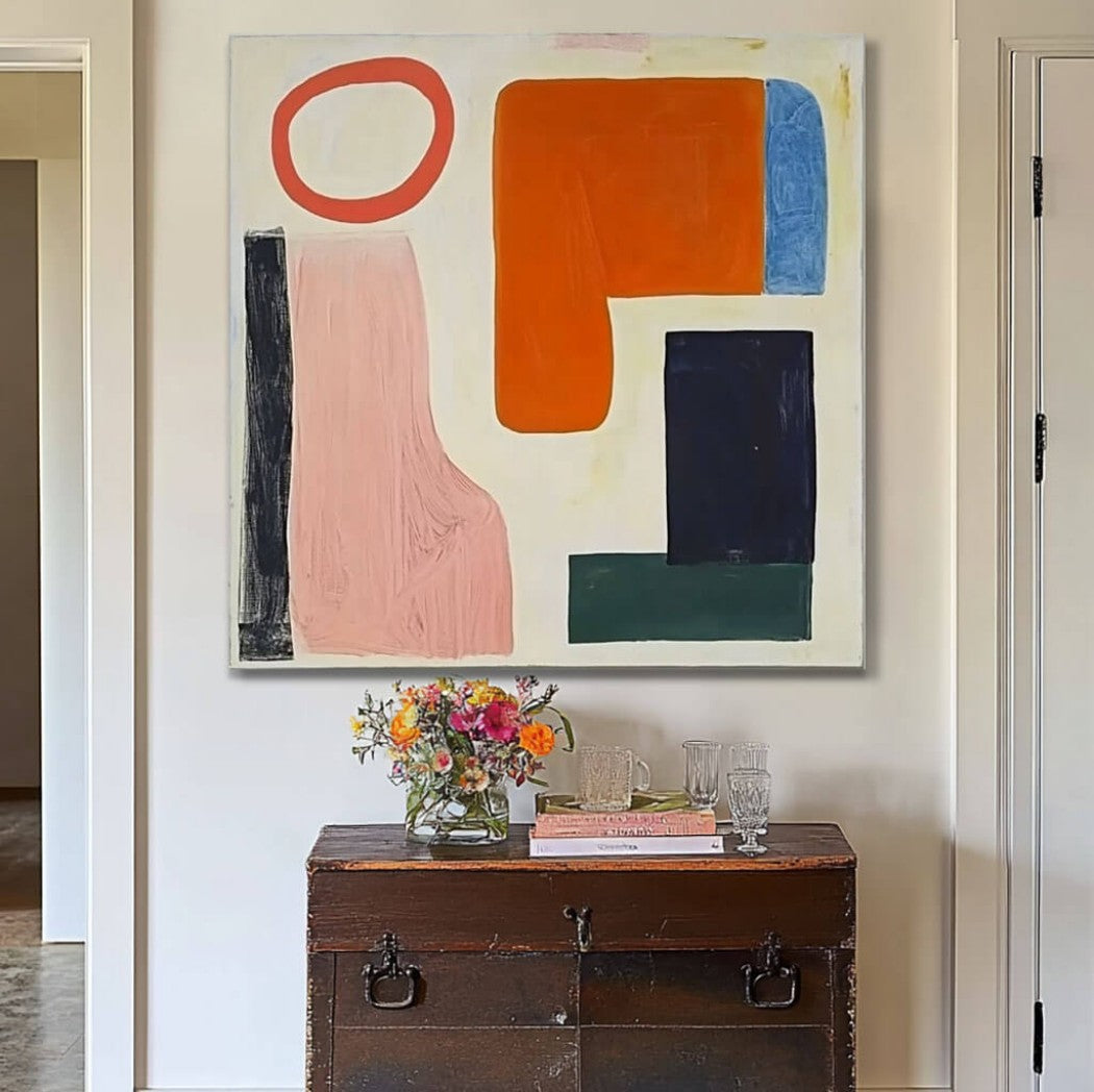 Colorful Abstract Expressionist Oil Painting ii #MCA949