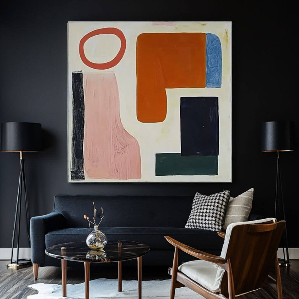Colorful Abstract Expressionist Oil Painting ii #MCA949