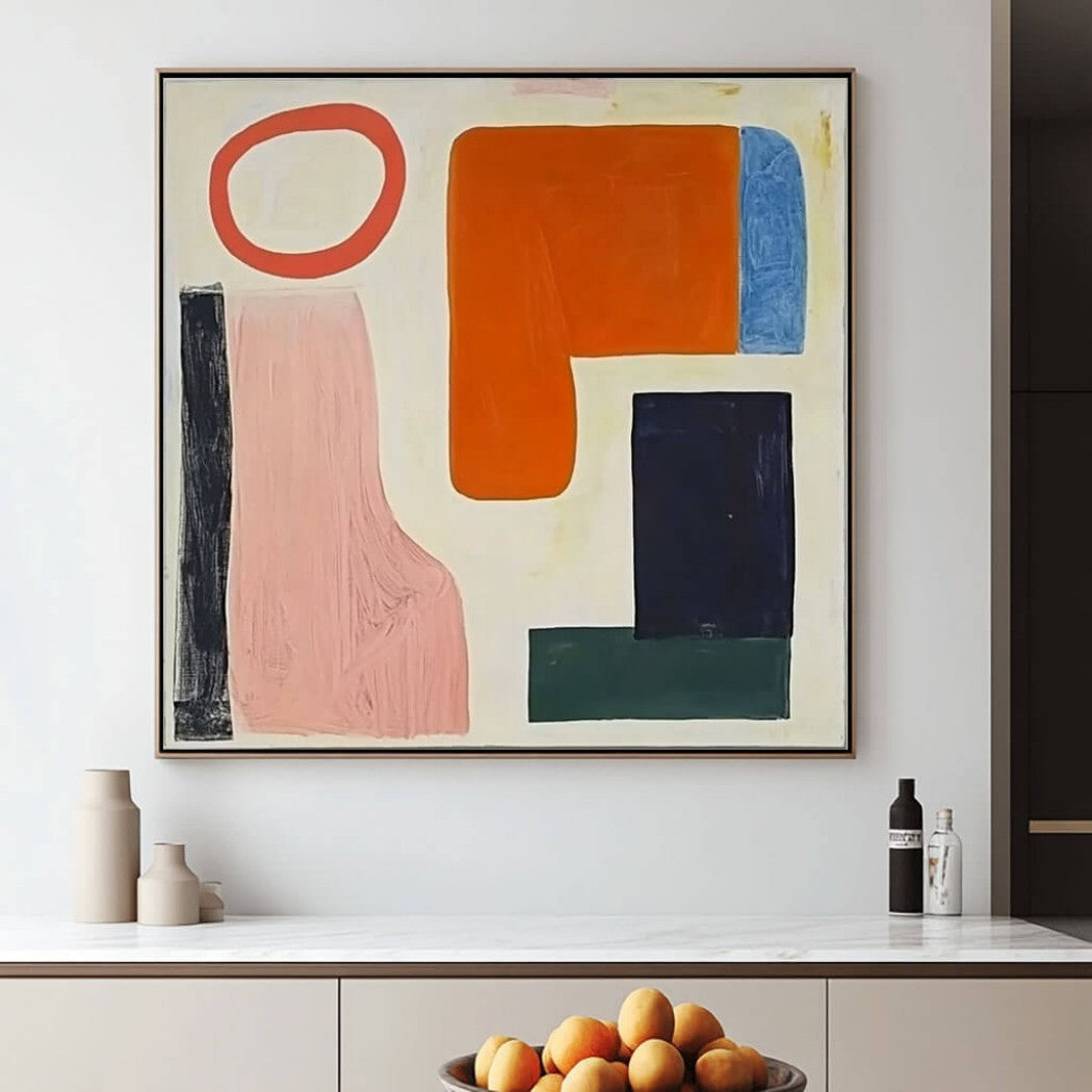 Colorful Abstract Expressionist Oil Painting ii #MCA949