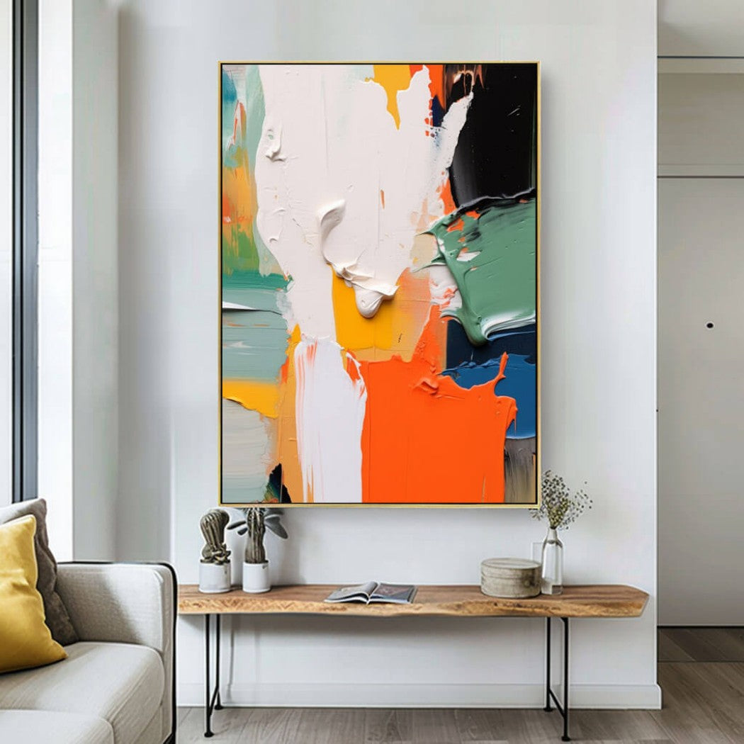 Colorful Abstract Expressionist Oil Painting #MCA915