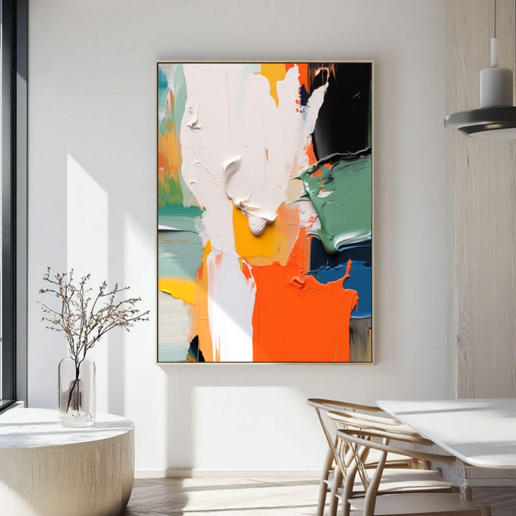 Colorful Abstract Expressionist Oil Painting #MCA915