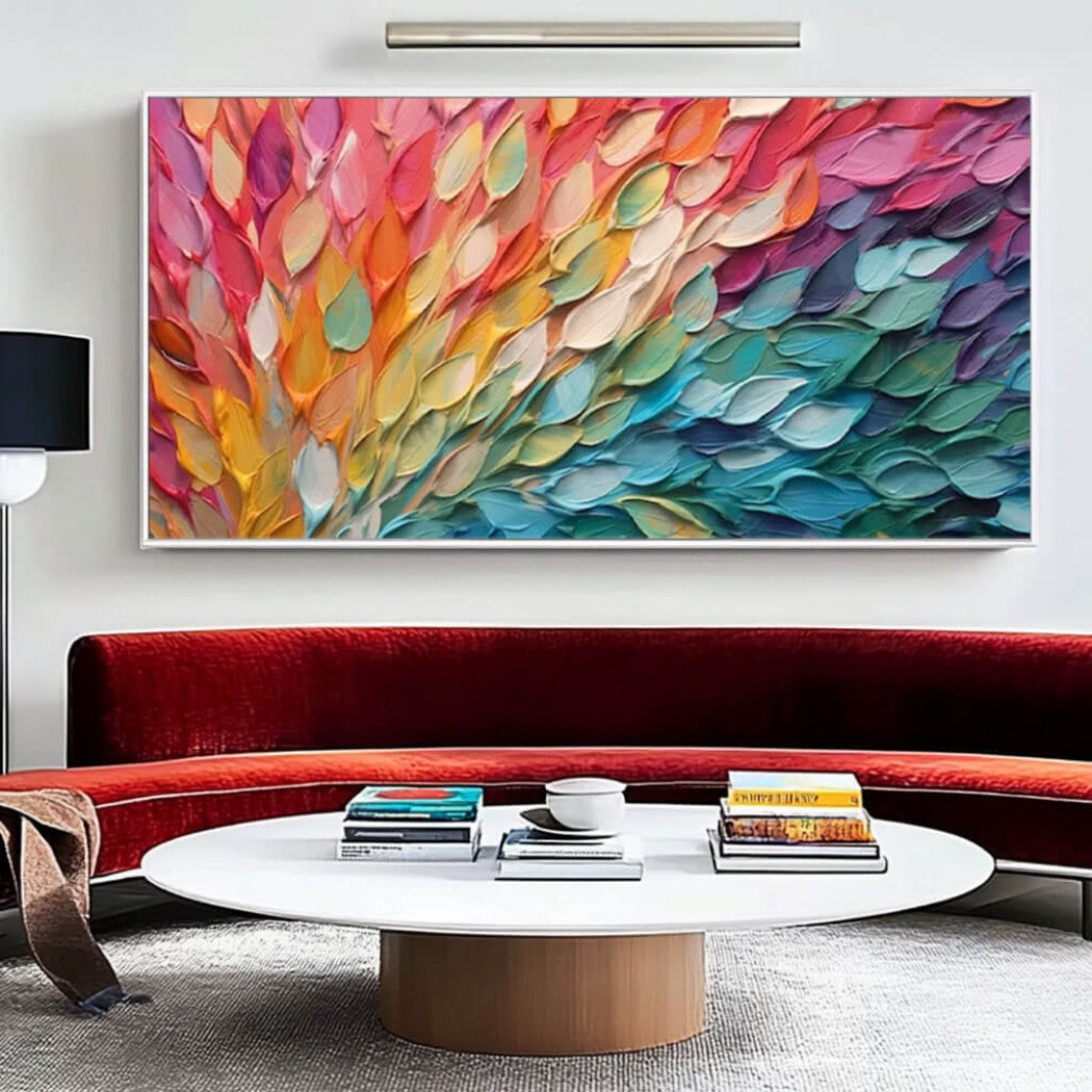 Colorful Textured Floral Oil Painting #MCT102