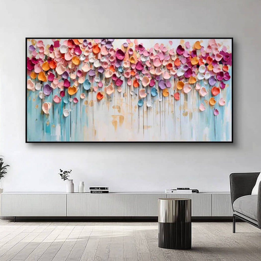 Colorful Textured Floral Oil Painting #MCT659