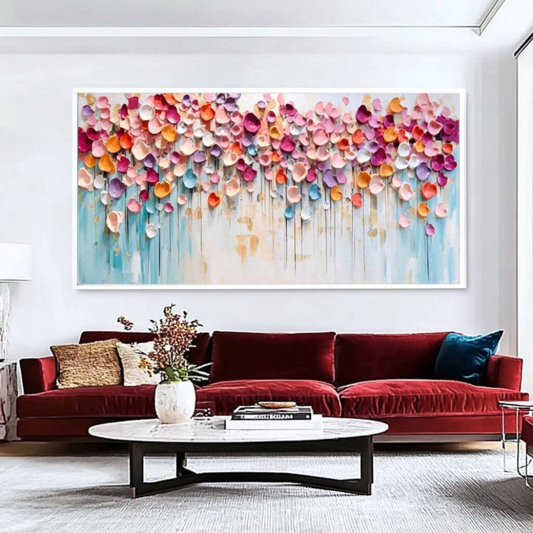 Colorful Textured Floral Oil Painting #MCT659