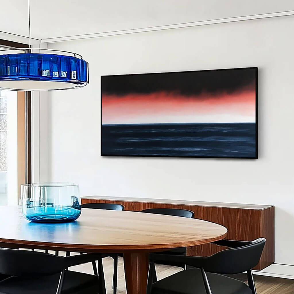 Abstract Sunset Seascape Oil Painting #MAS820