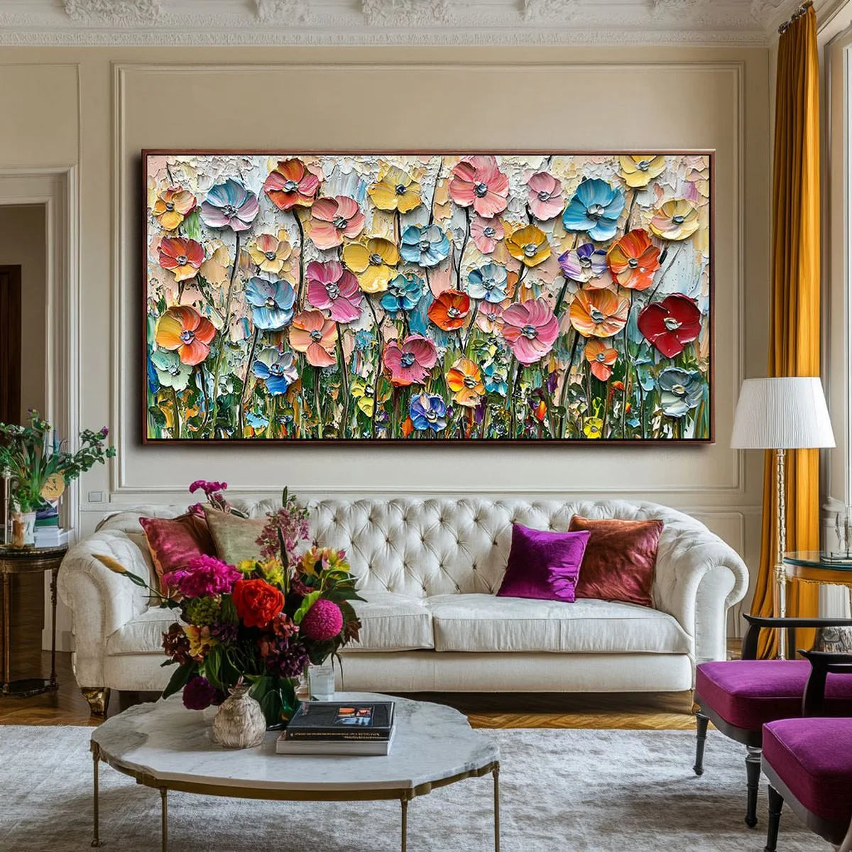 Lush Floral Painting #LF210