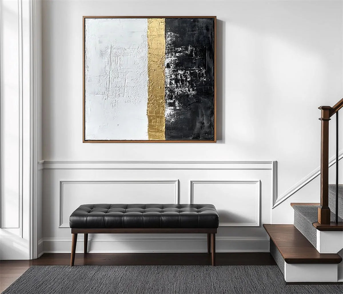 Minimalist Black & Gold Art #MB153