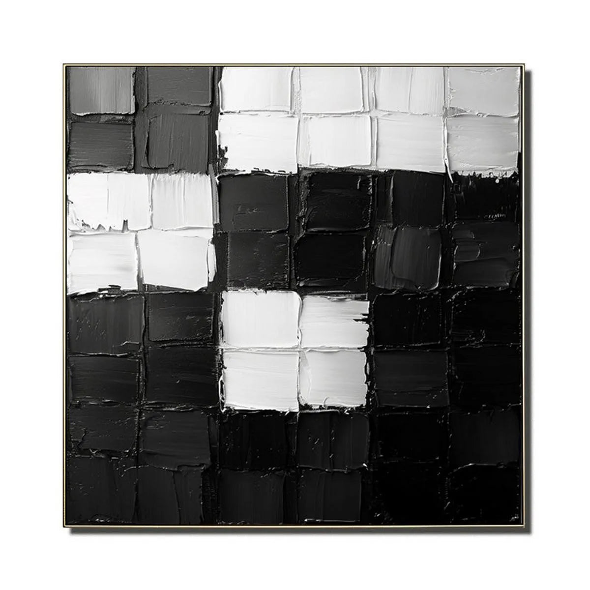 Minimalist Black & White Painting #MB194