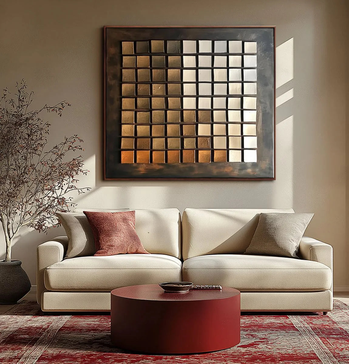 Modern Geometric Abstract Art #MG172
