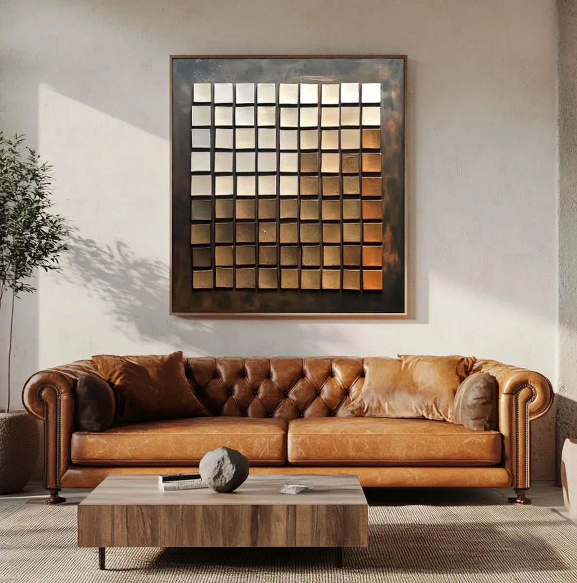Modern Geometric Abstract Art #MG172