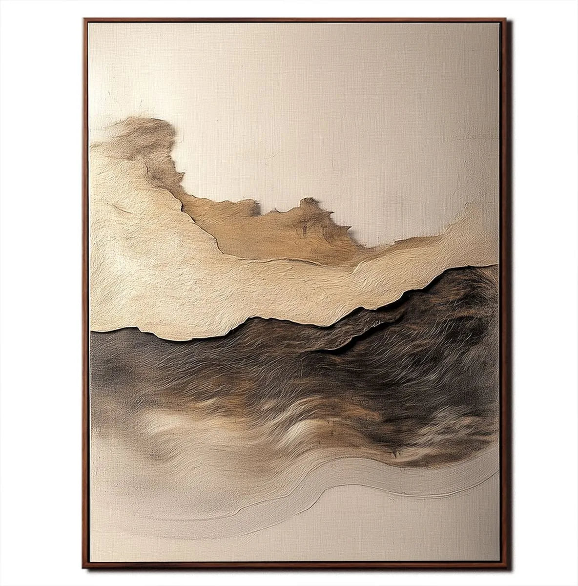 Neutral Minimalist Mountain Painting #NM335