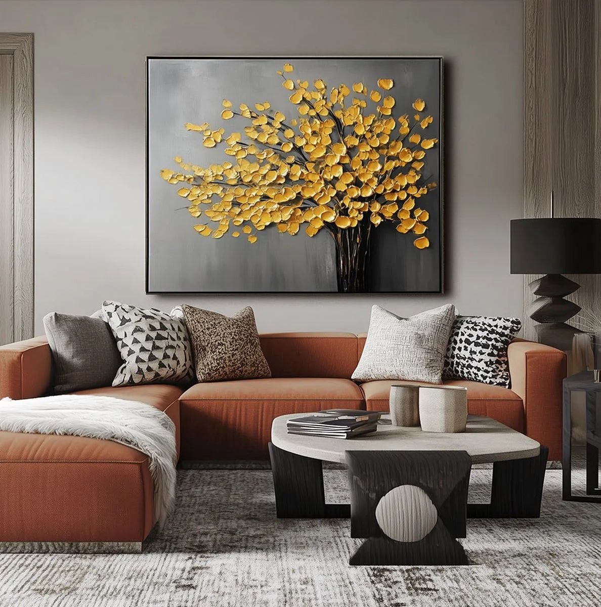 Textured Black & Gold Art #TB504